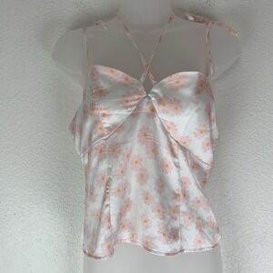 Satin Babydoll Camisole 8 Coquette Soft Girl Fairy Daisy Y2K‎ Feminine Flirty